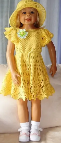 Vestido Infantil De Croche