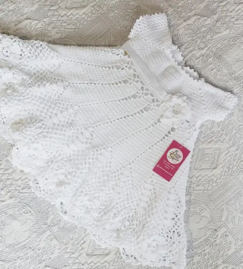 Vestido Infantil De Croche Para Batizado
