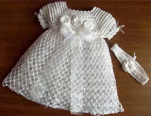 Vestido Infantil De Croche Para Batizado