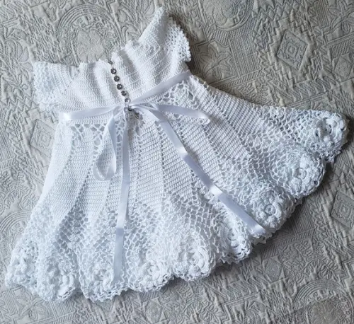 Vestido Infantil De Croche Para Batizado