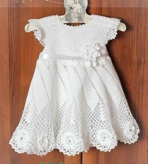 Vestido Infantil De Croche Para Batizado