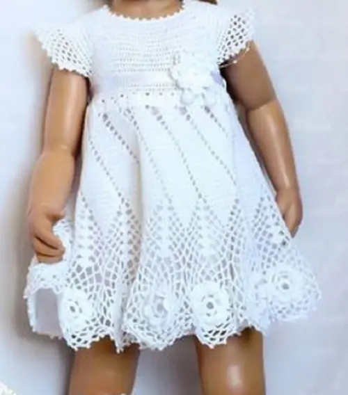 Vestido Infantil De Croche Para Batizado