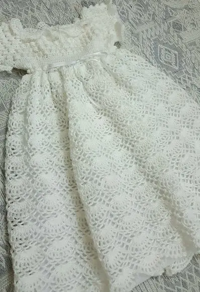 Vestido Infantil De Croche Para Batizado