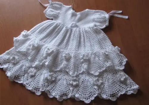 Vestido Infantil De Croche Para Batizado