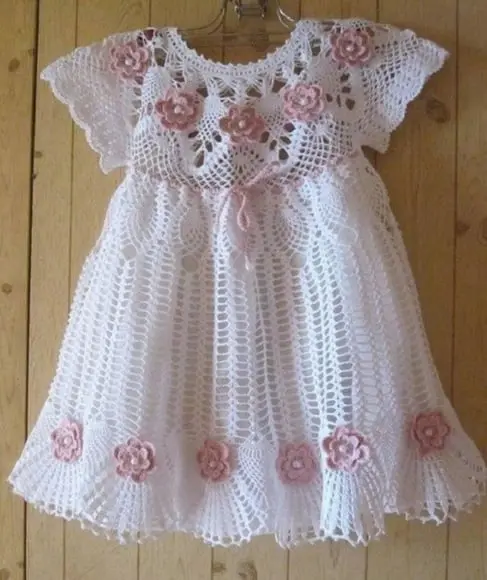 Vestido Infantil De Croche Para Batizado