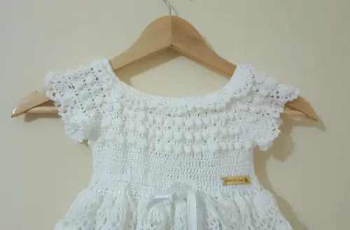 Vestido Infantil De Croche Princesa