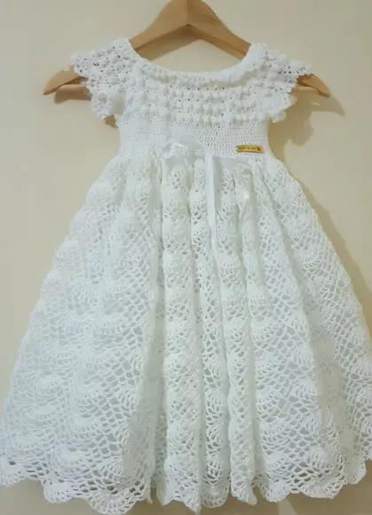 Vestido Infantil De Croche Princesa