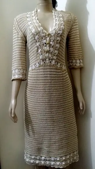 Vestido Midi Croche