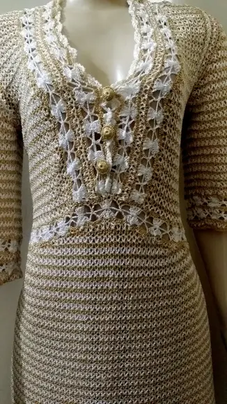 Vestido Midi Croche