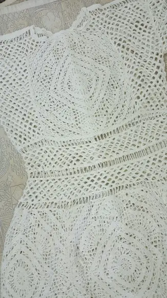 Vestido Noiva Branco Croche
