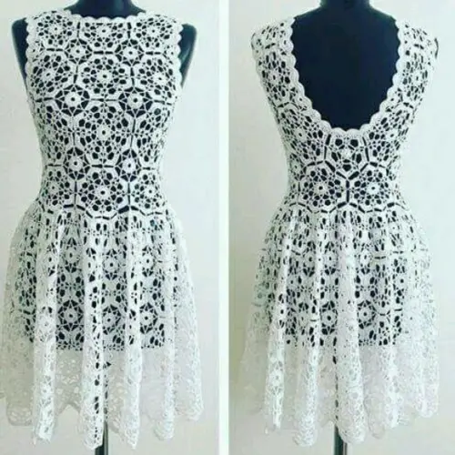 Vestido Noiva Crochê