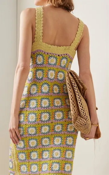Vestido Squares Crochê Adulto