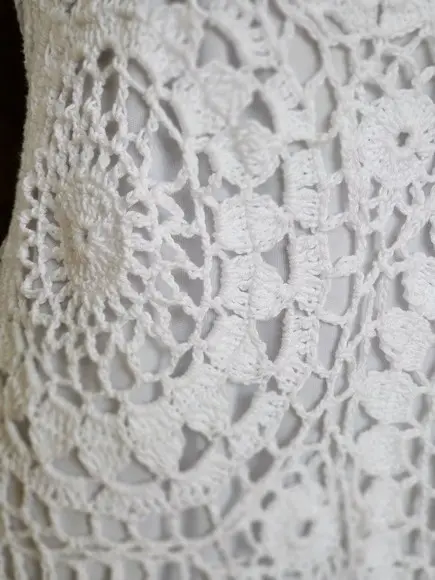 Vestido Squares Crochê Adulto