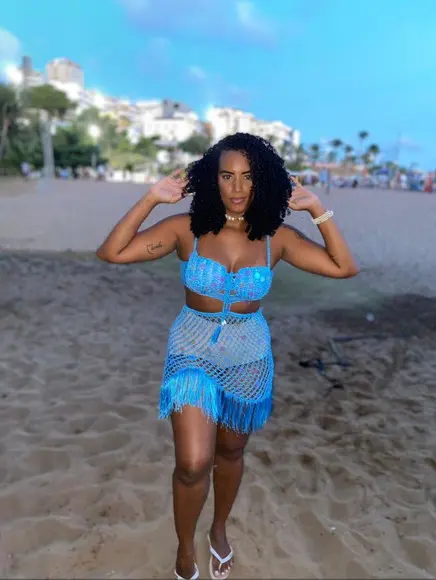 Vestido/ Saida de Praia Croche