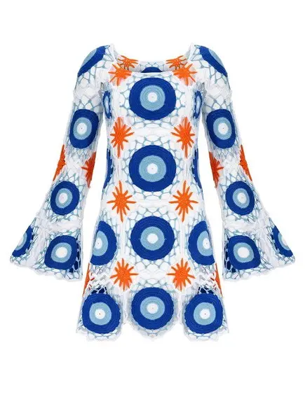 Vestido Squares Crochê Adulto
