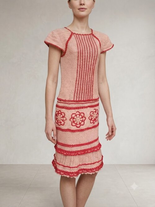 Vestido Crochê Adulto