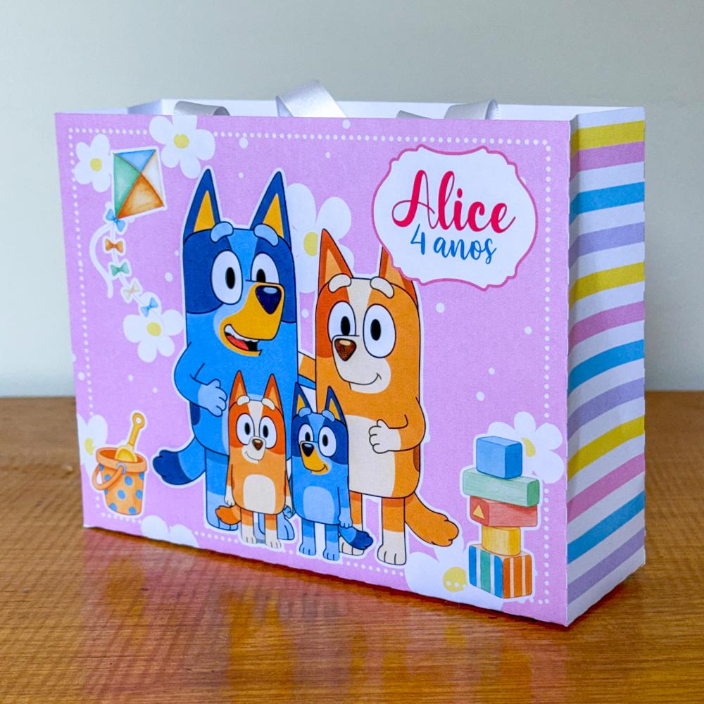 Sacolinha Personalizada Bluey Menina