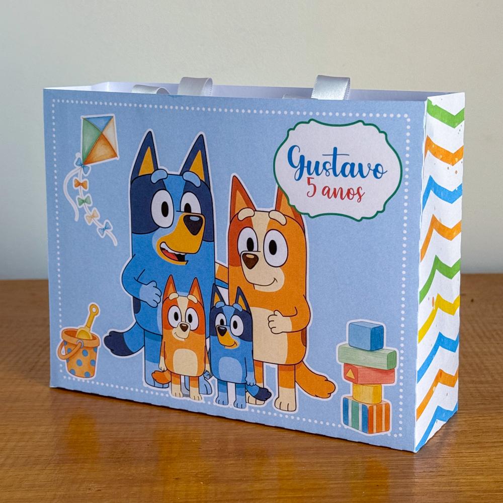 Sacolinha Personalizada Bluey Menino