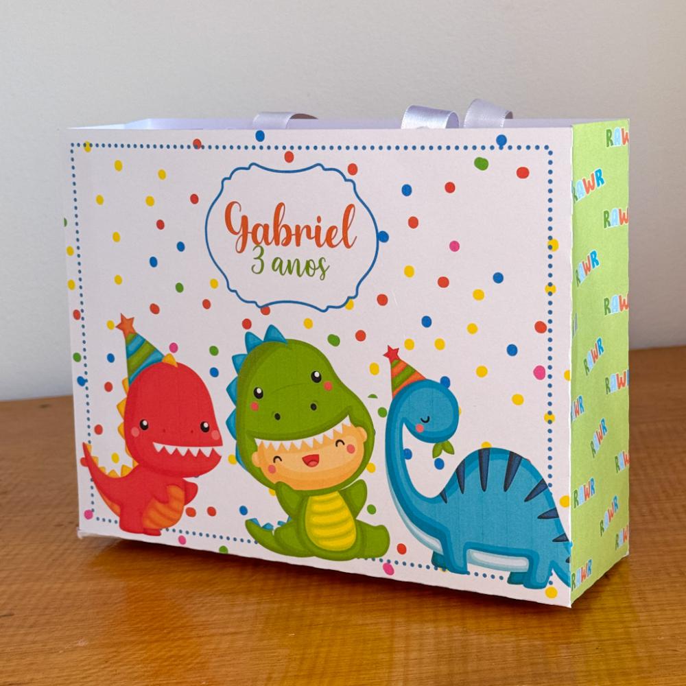 Sacolinha Personalizada Dino Baby