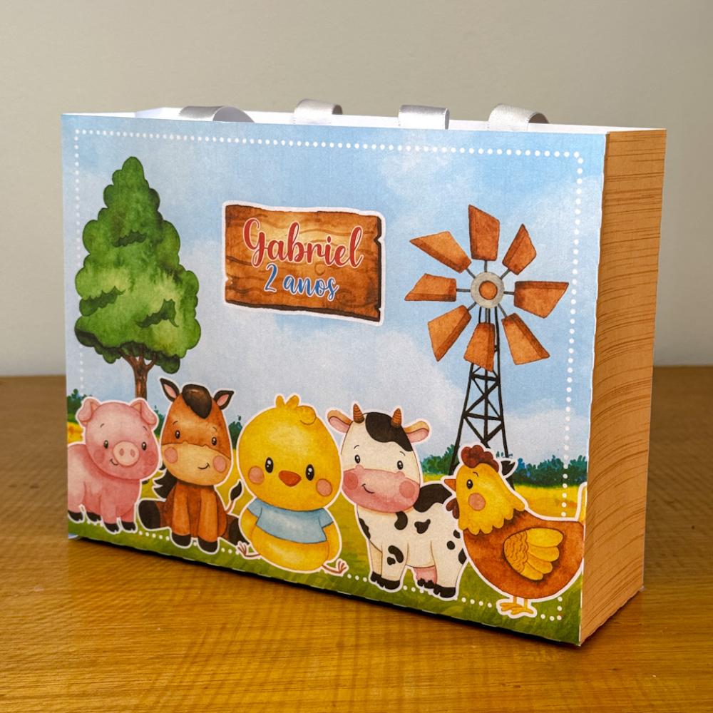 Sacolinha Personalizada Fazendinha