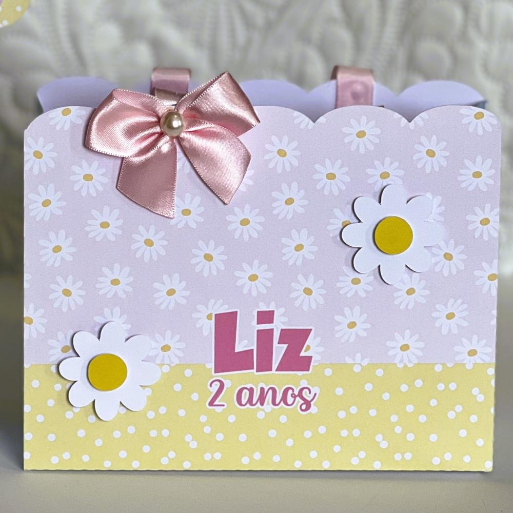 Sacolinha Personalizada Margaridas