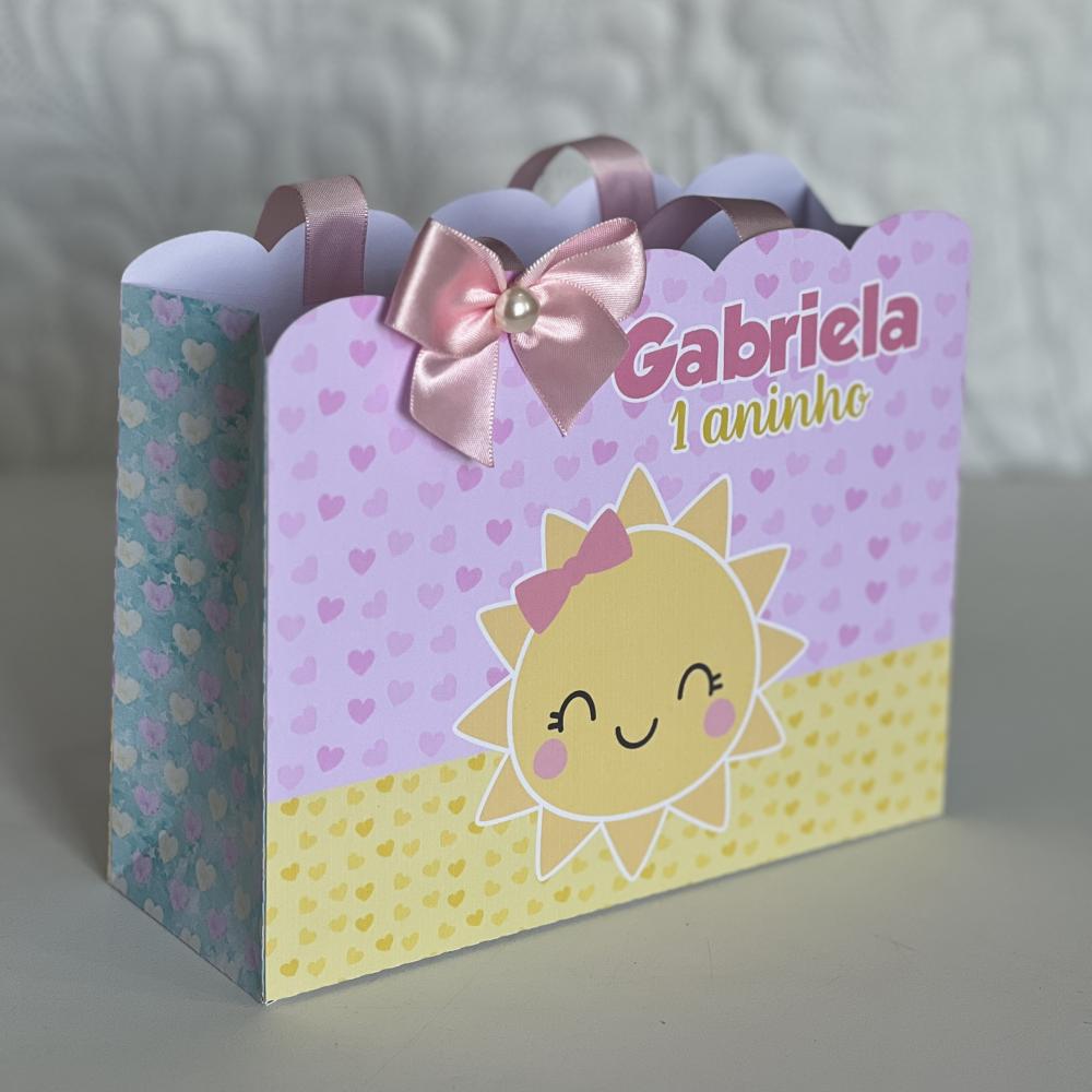 Sacolinha Personalizada Raio de Sol Menina