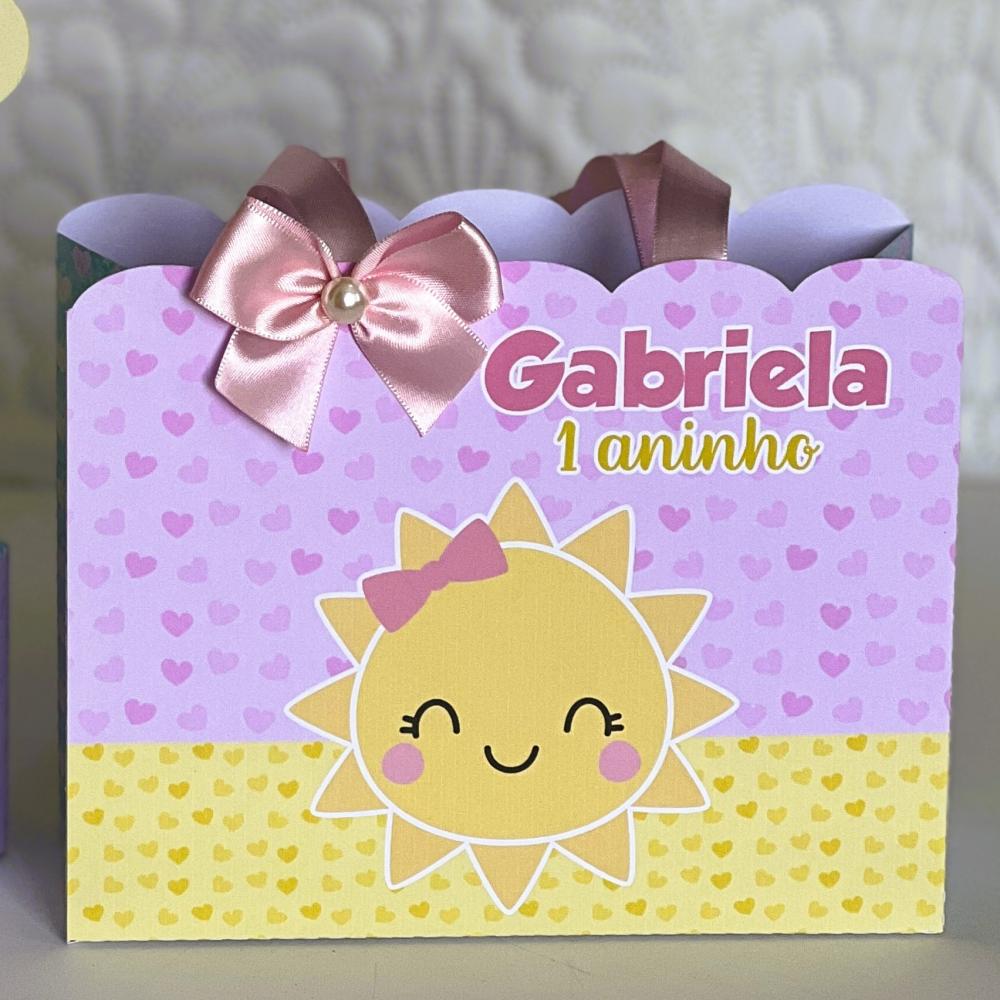 Sacolinha Personalizada Raio de Sol Menina