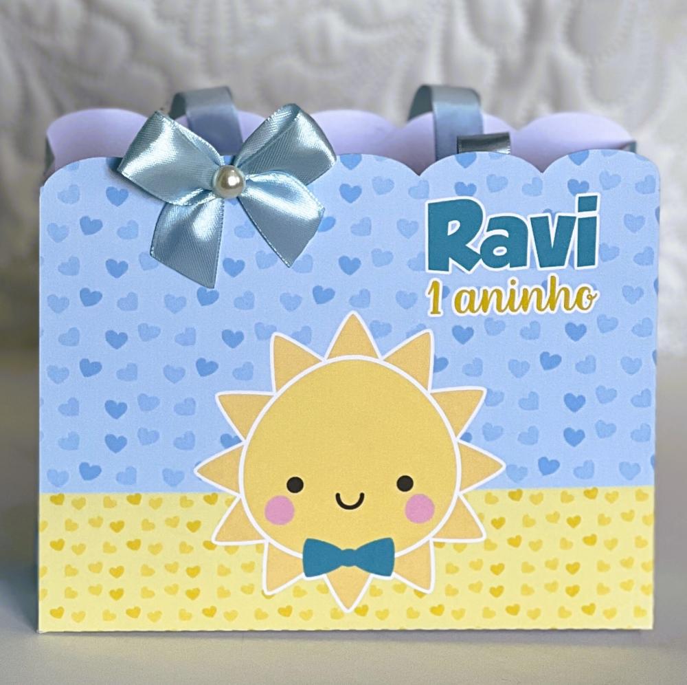 Sacolinha Personalizada Raio de Sol Menino