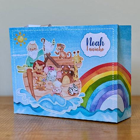 Sacolinha Personalizada Arca de Noé Menino