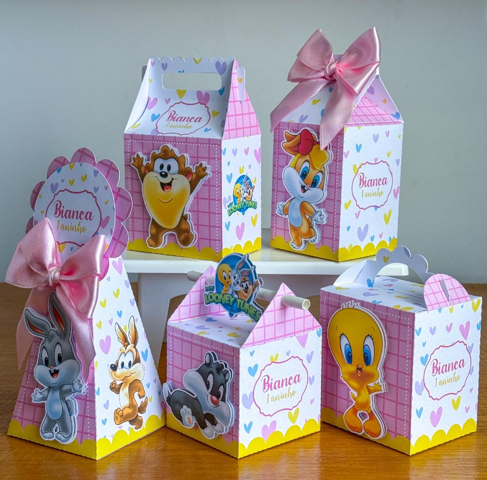 Kit Festa Personalizado Baby Looney Tunes  Menina (20 Peças)