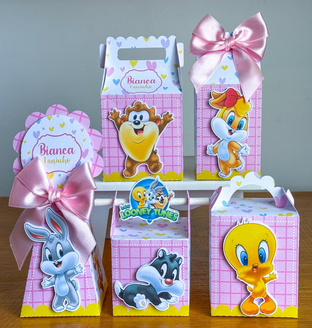 Kit Festa Personalizado Baby Looney Tunes  Menina (20 Peças)