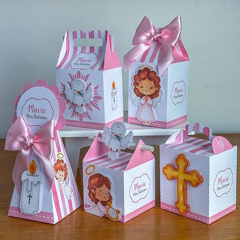 Kit Festa Personalizado Batizado Menina (20 Peças)
