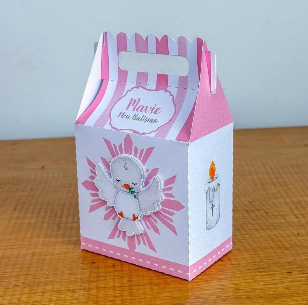 Kit Festa Personalizado Batizado Menina (20 Peças)