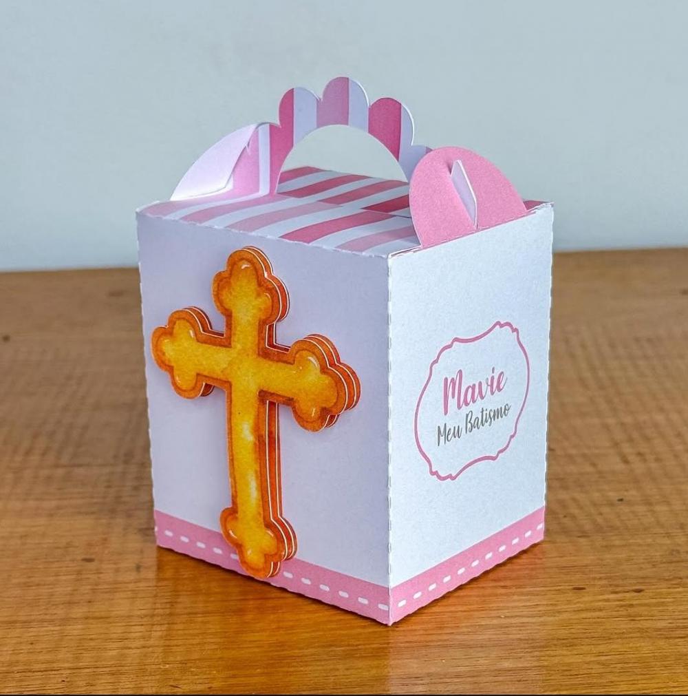 Kit Festa Personalizado Batizado Menina (20 Peças)