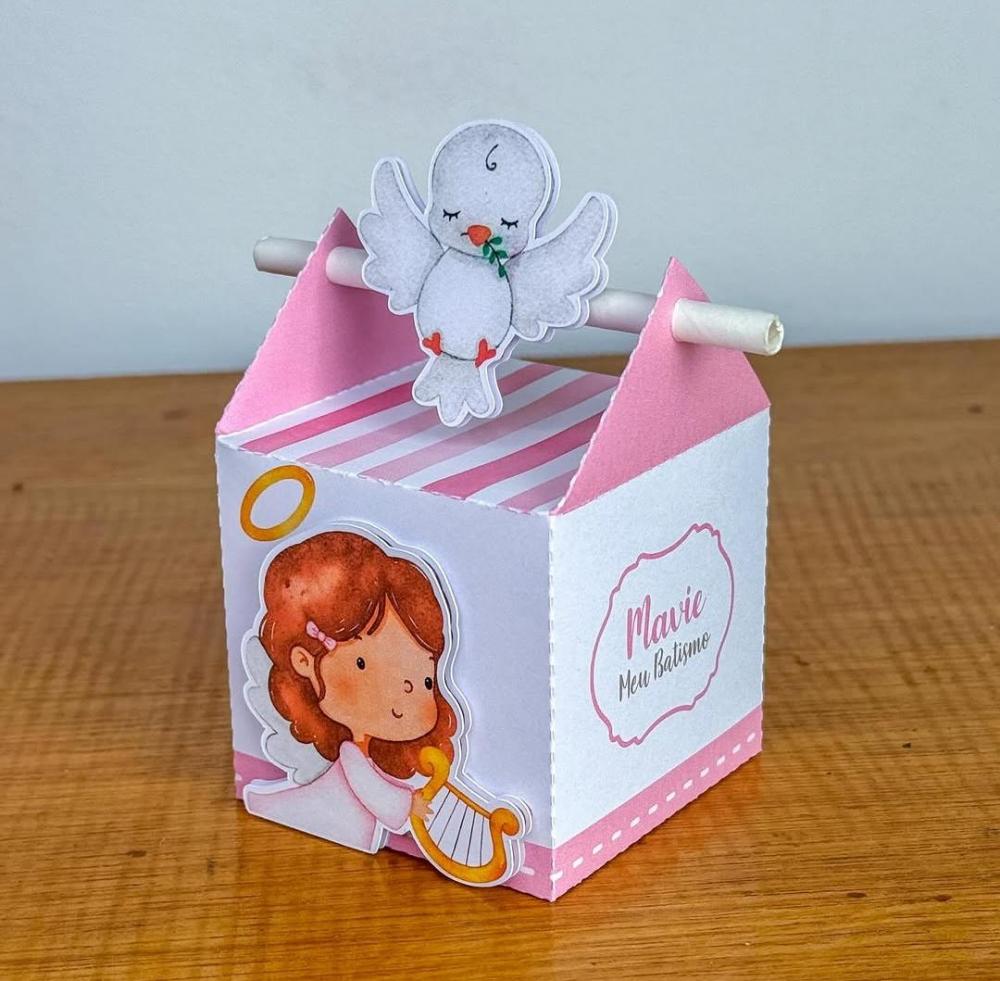 Kit Festa Personalizado Batizado Menina (20 Peças)