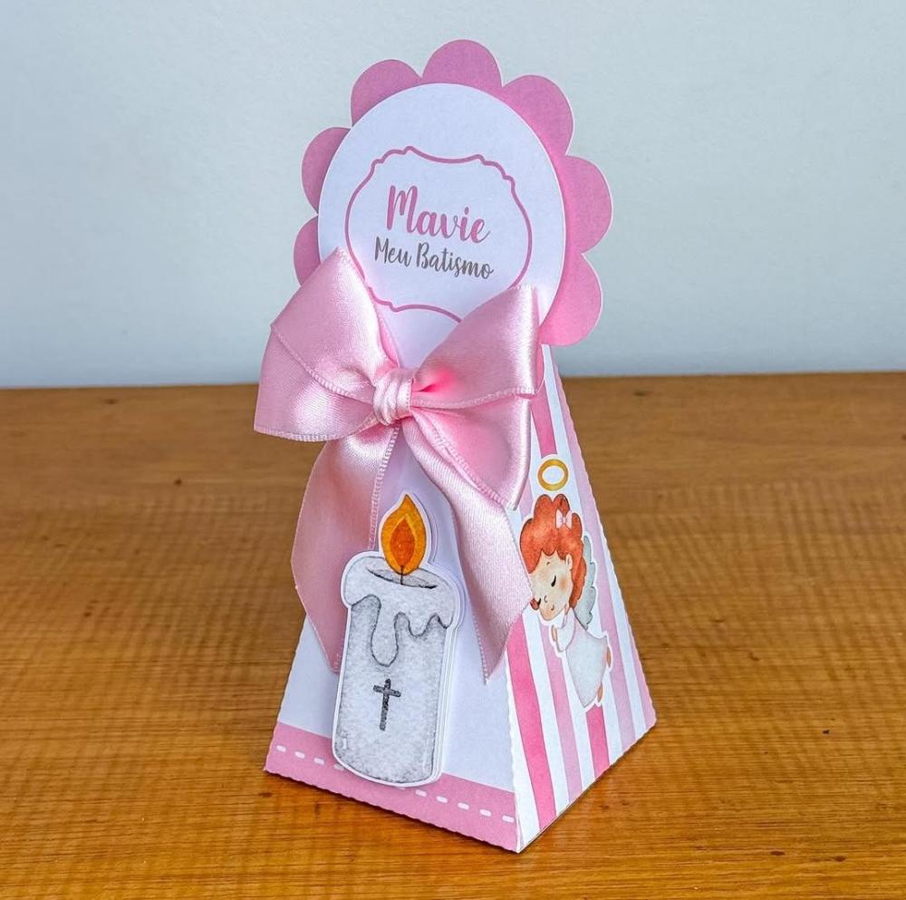Kit Festa Personalizado Batizado Menina (20 Peças)
