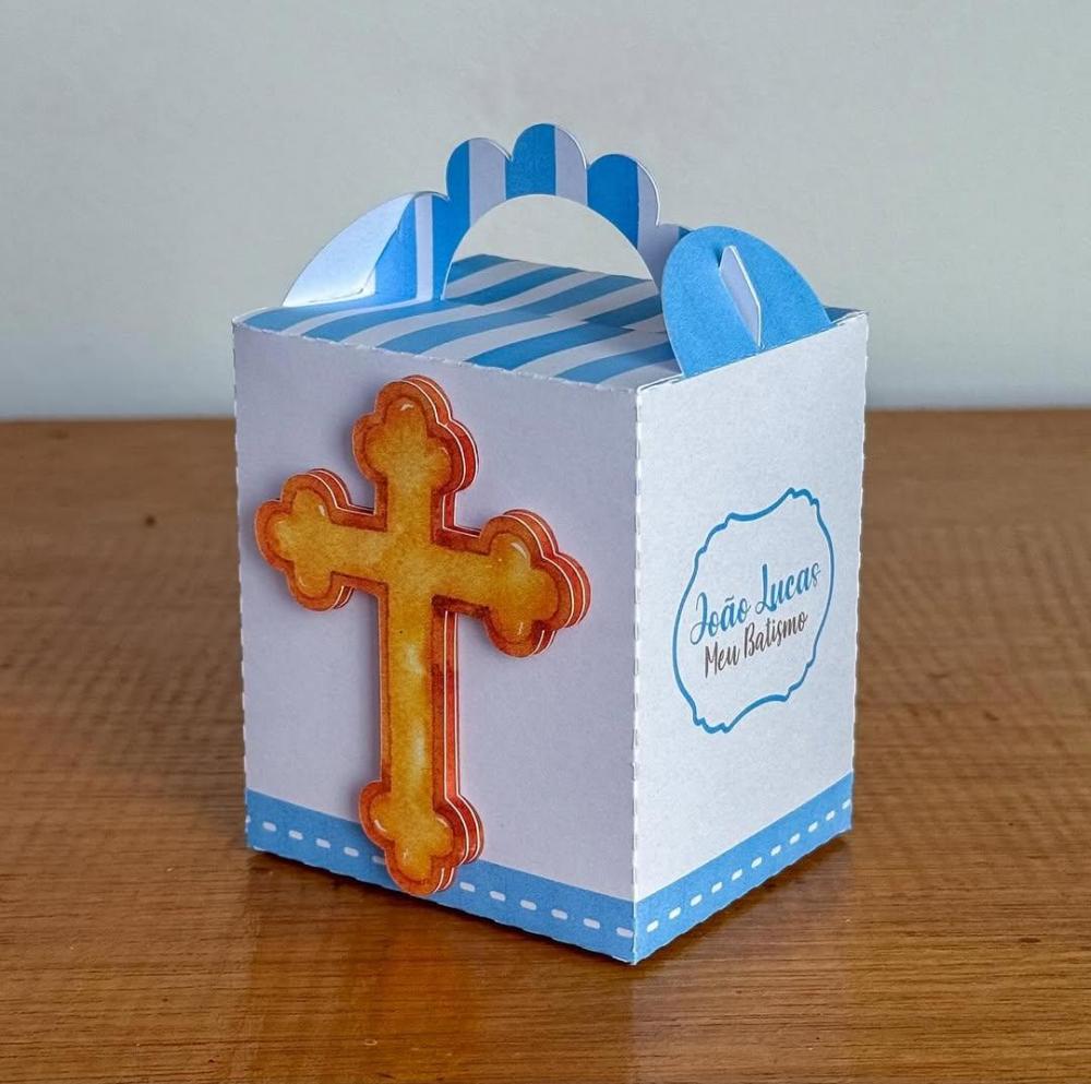 Kit Festa Personalizado Batizado Menino (20 Peças)