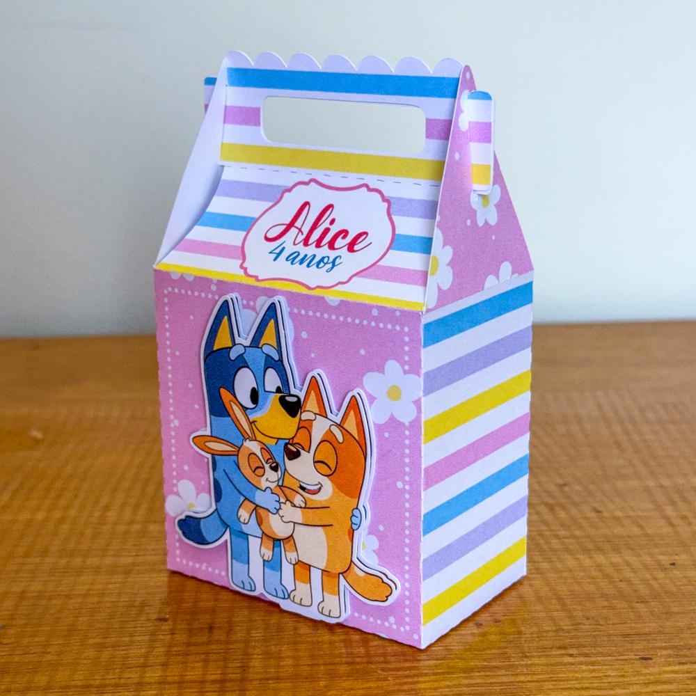 Kit Festa Personalizado Bluey Menina (20 Peças)