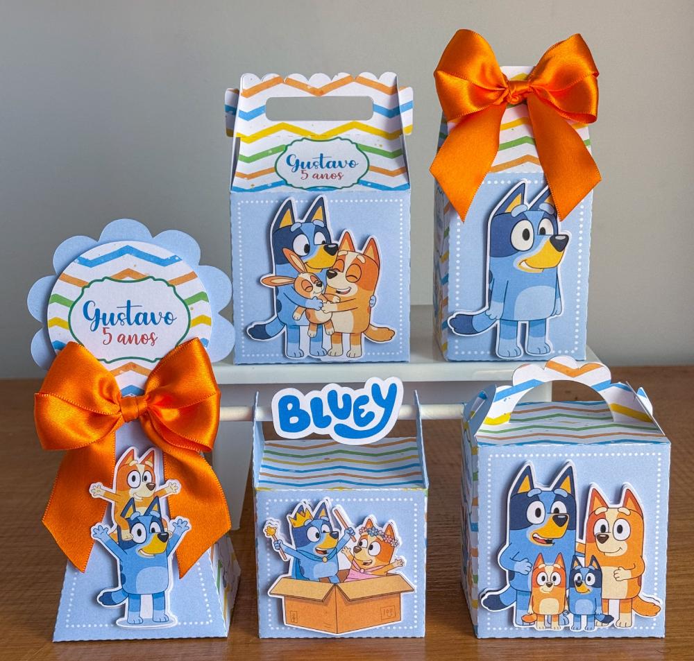Kit Festa Personalizado Bluey Menino (20 Peças)