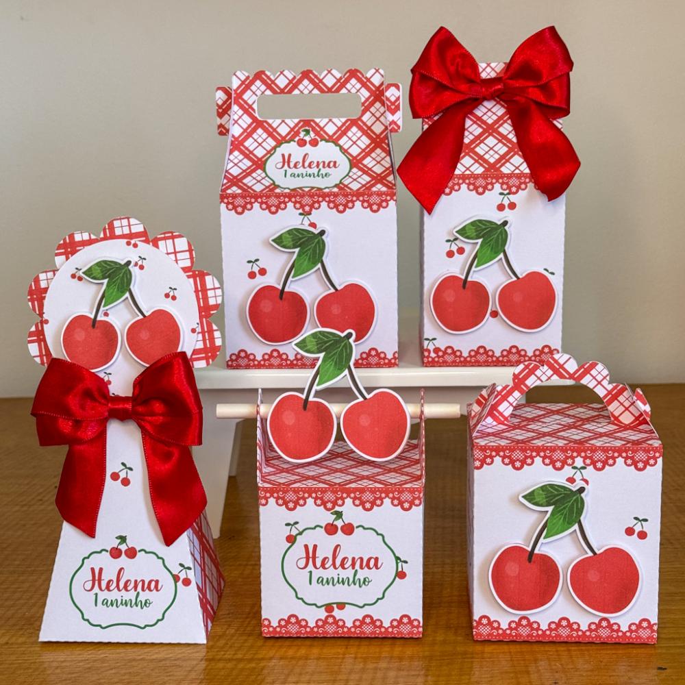 Kit Festa Personalizado Cerejinha (20 Peças)