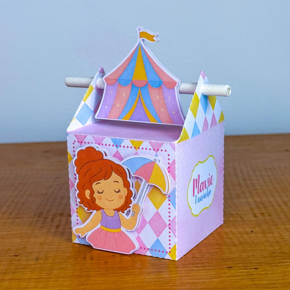 Kit Festa Personalizado Circo Menina (20 Peças)