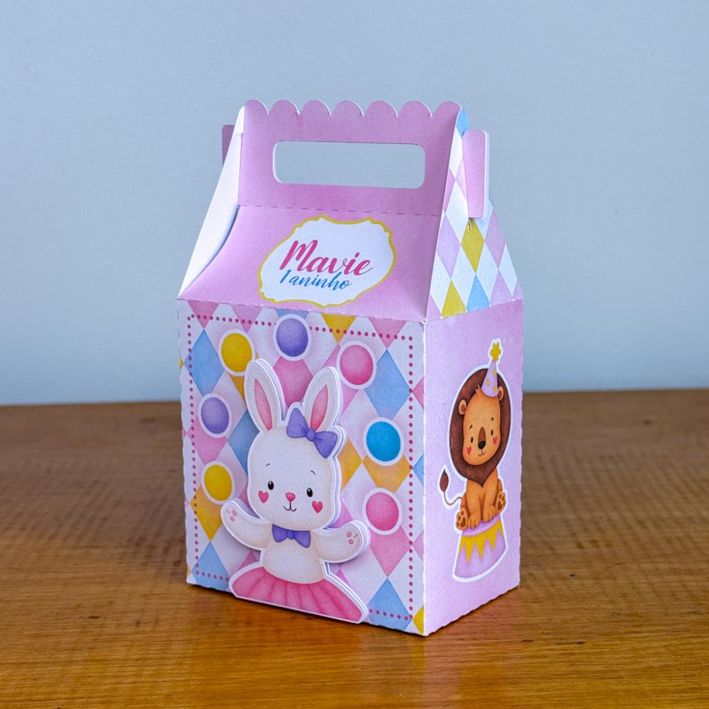 Kit Festa Personalizado Circo Menina (20 Peças)