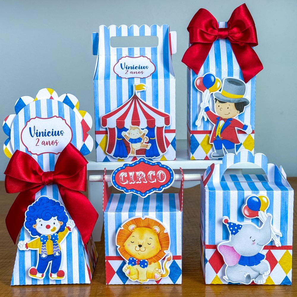 Kit Festa Personalizado Circo Menino (20 Peças)