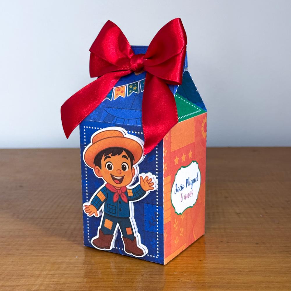 Kit Festa Personalizado Festa Junina Azul (20 Peças)