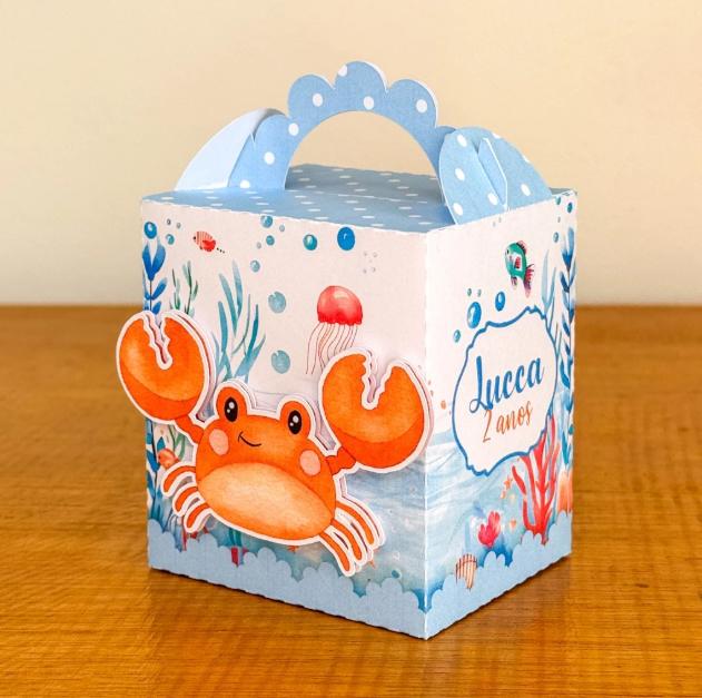 Kit Festa Personalizado Fundo do Mar Menino (20 Peças)