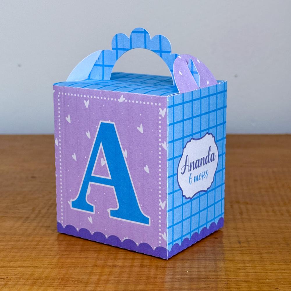 Kit Festa Personalizado Lilás a Azul (20 Peças)