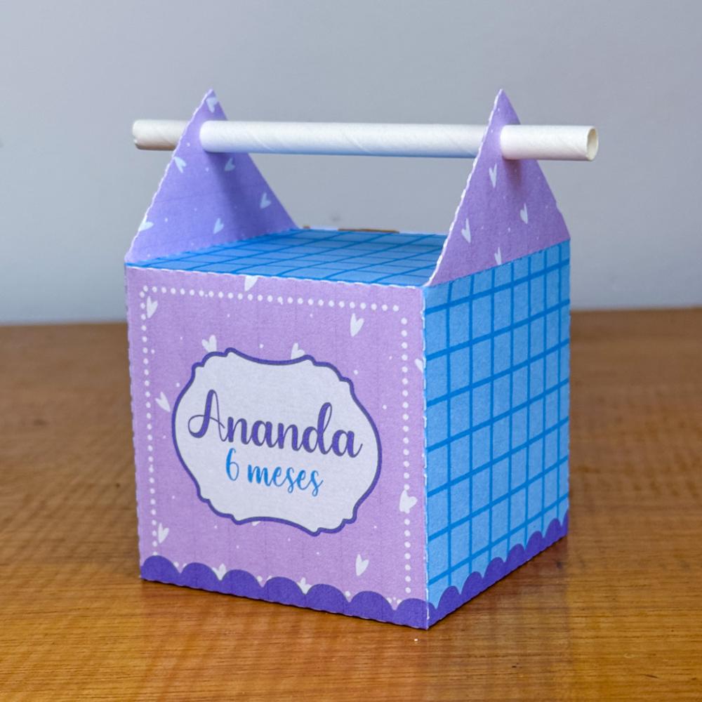 Kit Festa Personalizado Lilás a Azul (20 Peças)