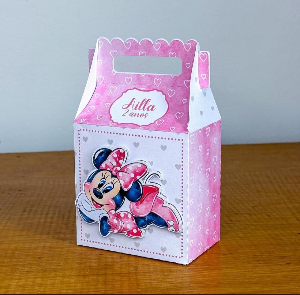 Kit Festa Personalizado Minnie Rosa (20 Peças)