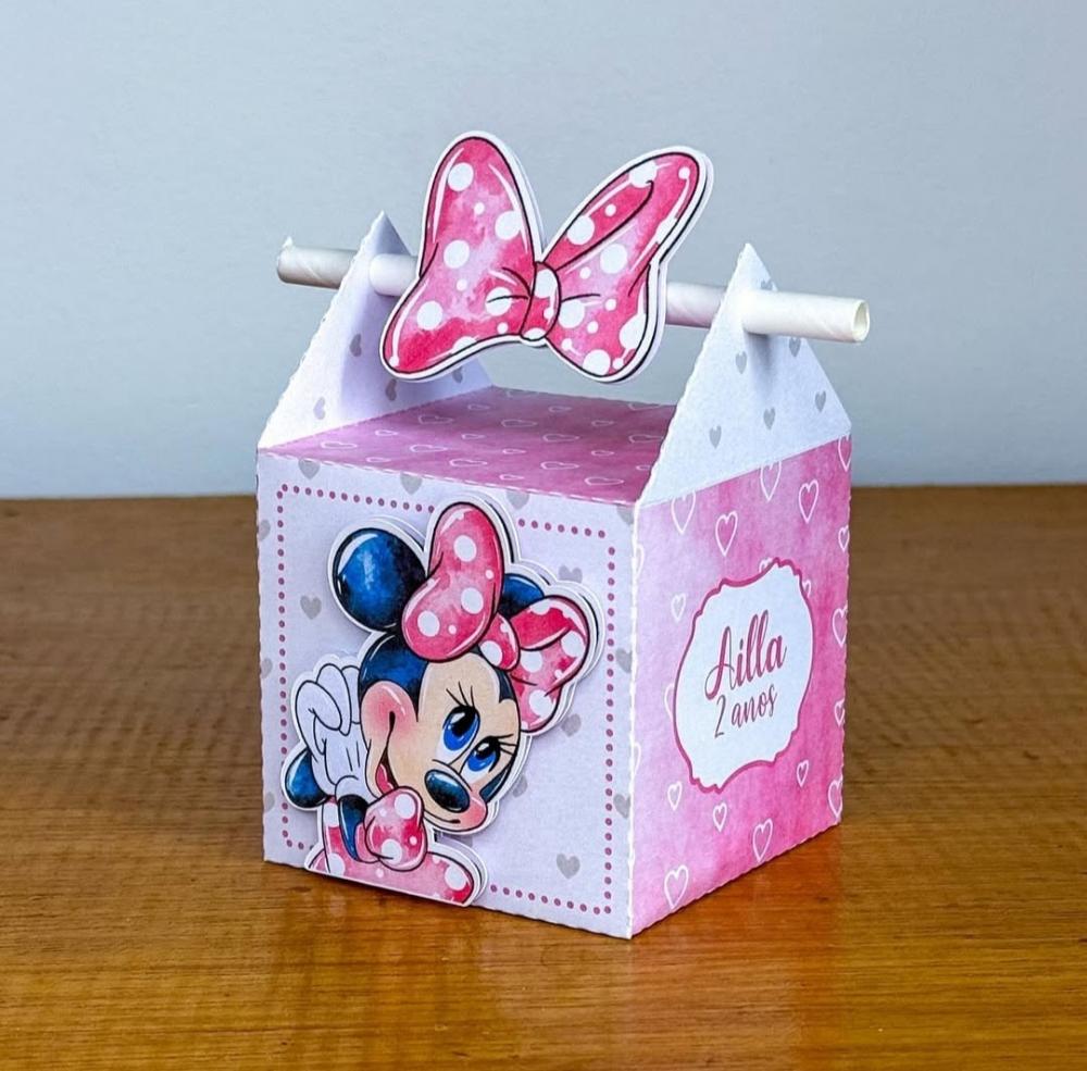 Kit Festa Personalizado Minnie Rosa (20 Peças)
