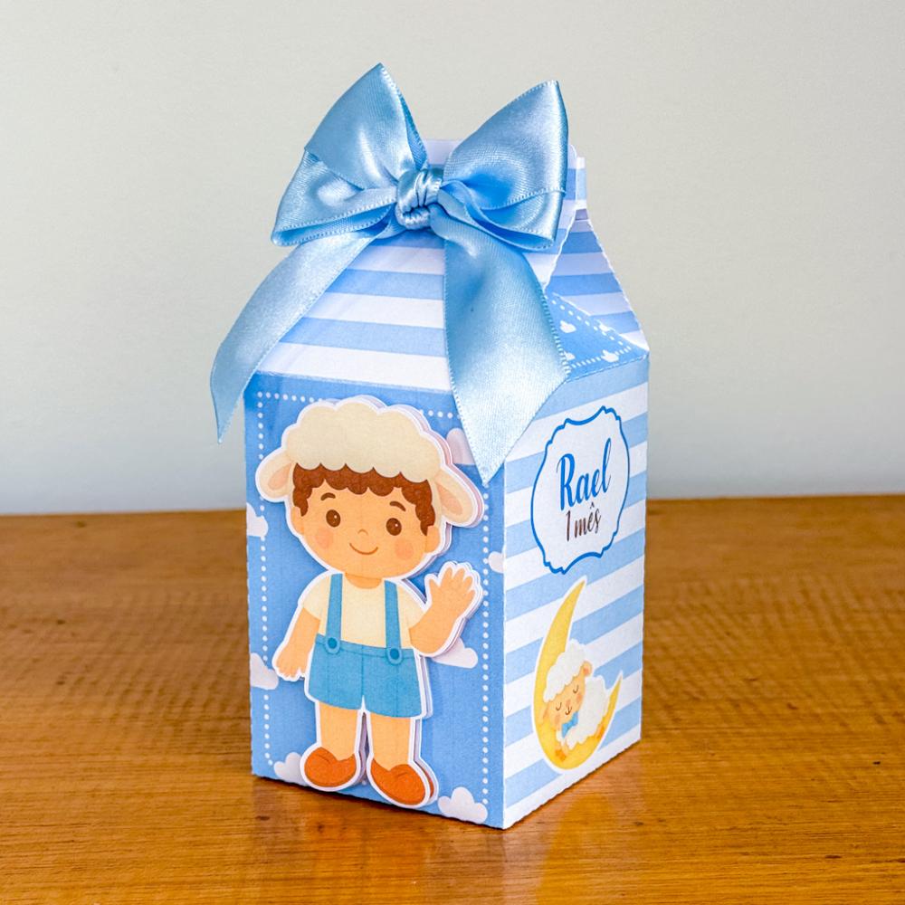 Kit Festa Personalizado Ovelhinha Azul (20 Peças)